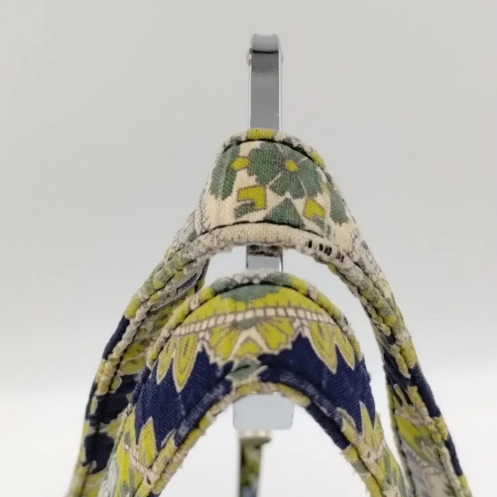 Vera Bradley Cambridge Print Retired Shoulder Bag Cloth Quilted